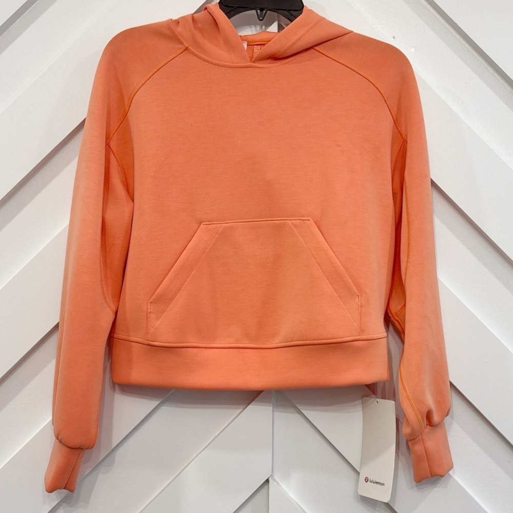 NWT Lululemon Softstreme Hoodie Size 2 In Coral Kiss